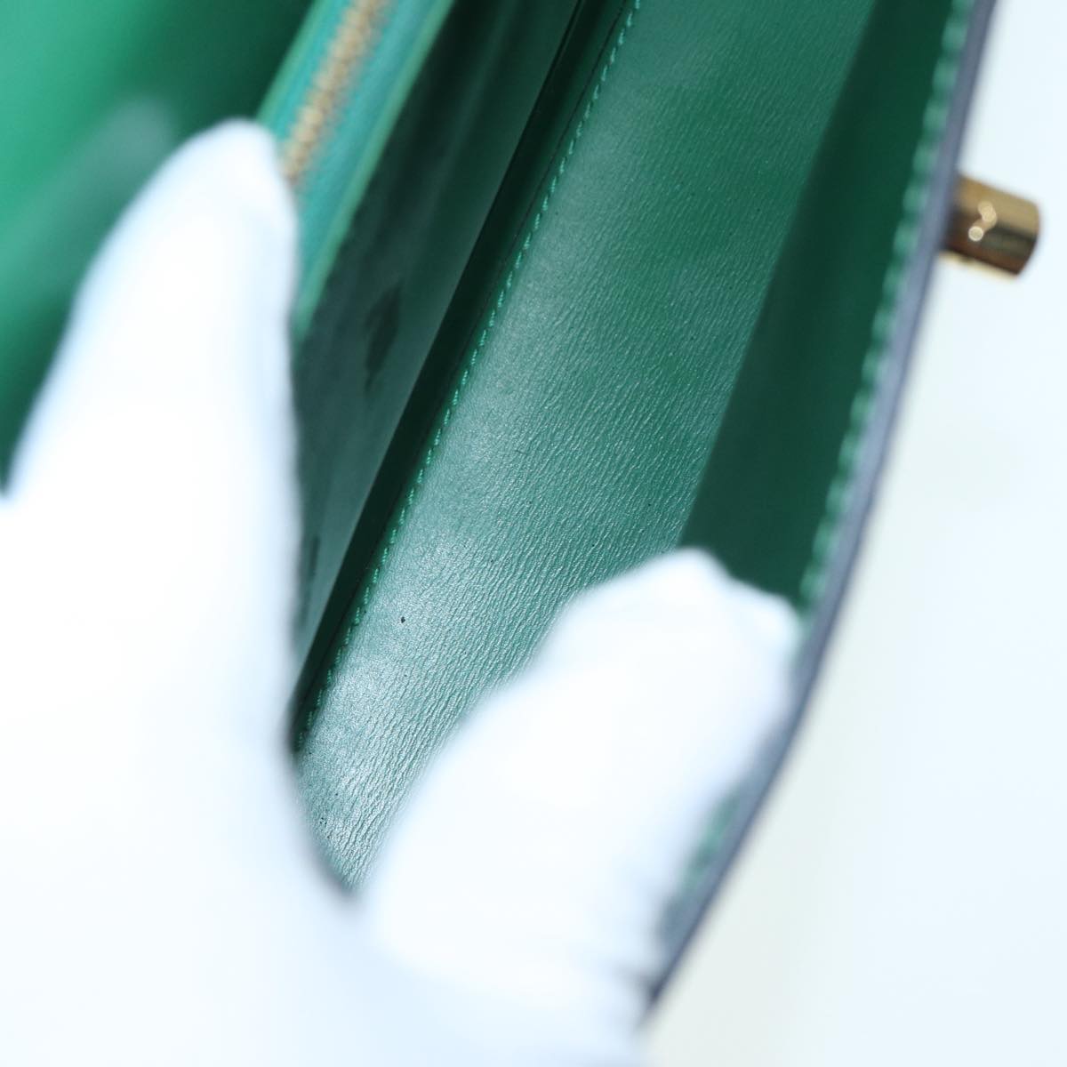 LOUIS VUITTON Epi Malesherbes Hand Bag Green M52374 LV Auth 84626