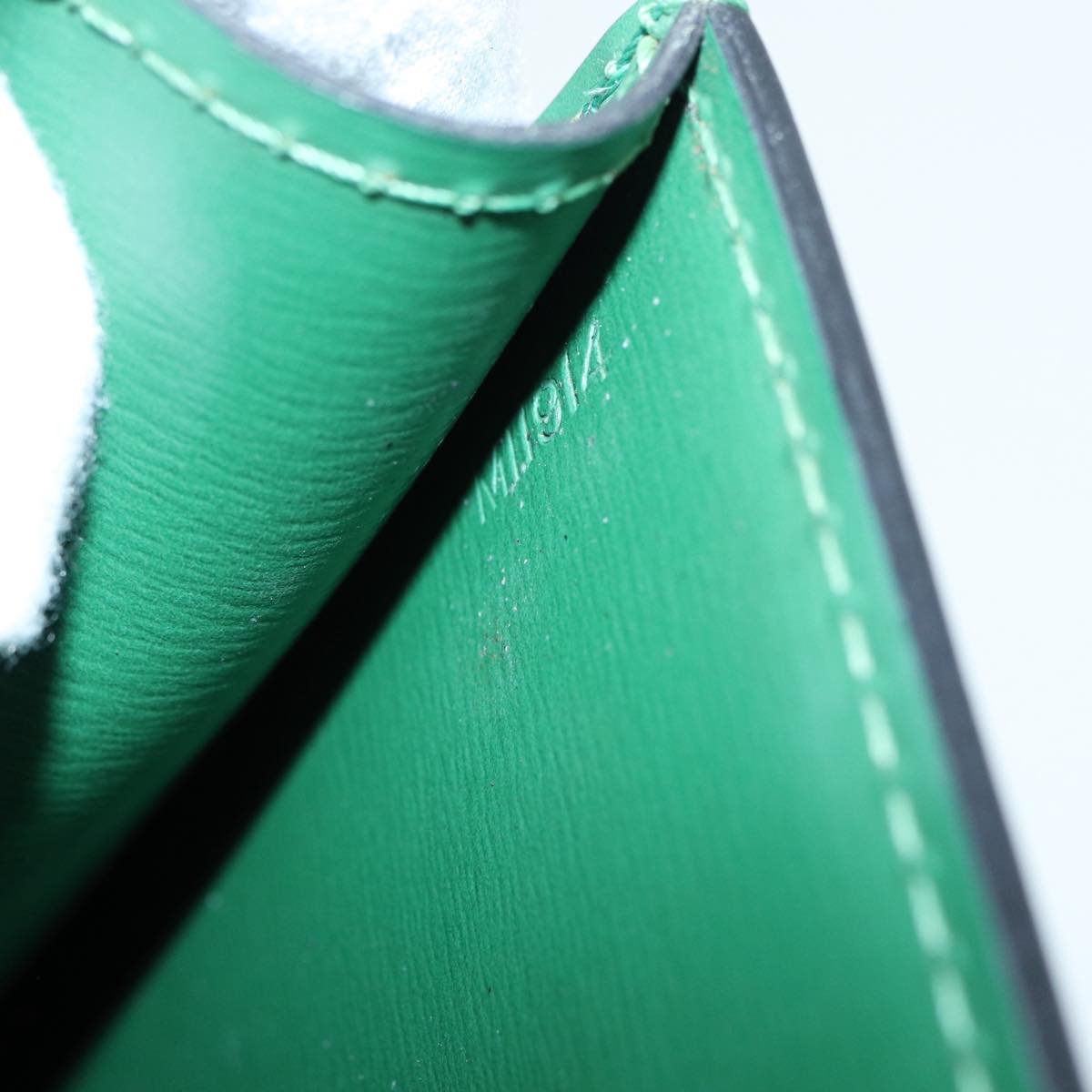 LOUIS VUITTON Epi Malesherbes Hand Bag Green M52374 LV Auth 84626