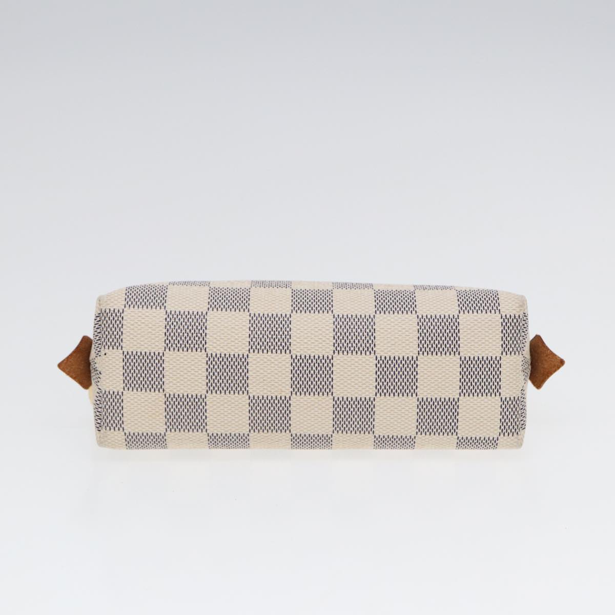 LOUIS VUITTON Damier Azur Pochette Cosmetic PM Pouch N60024 LV Auth 84685