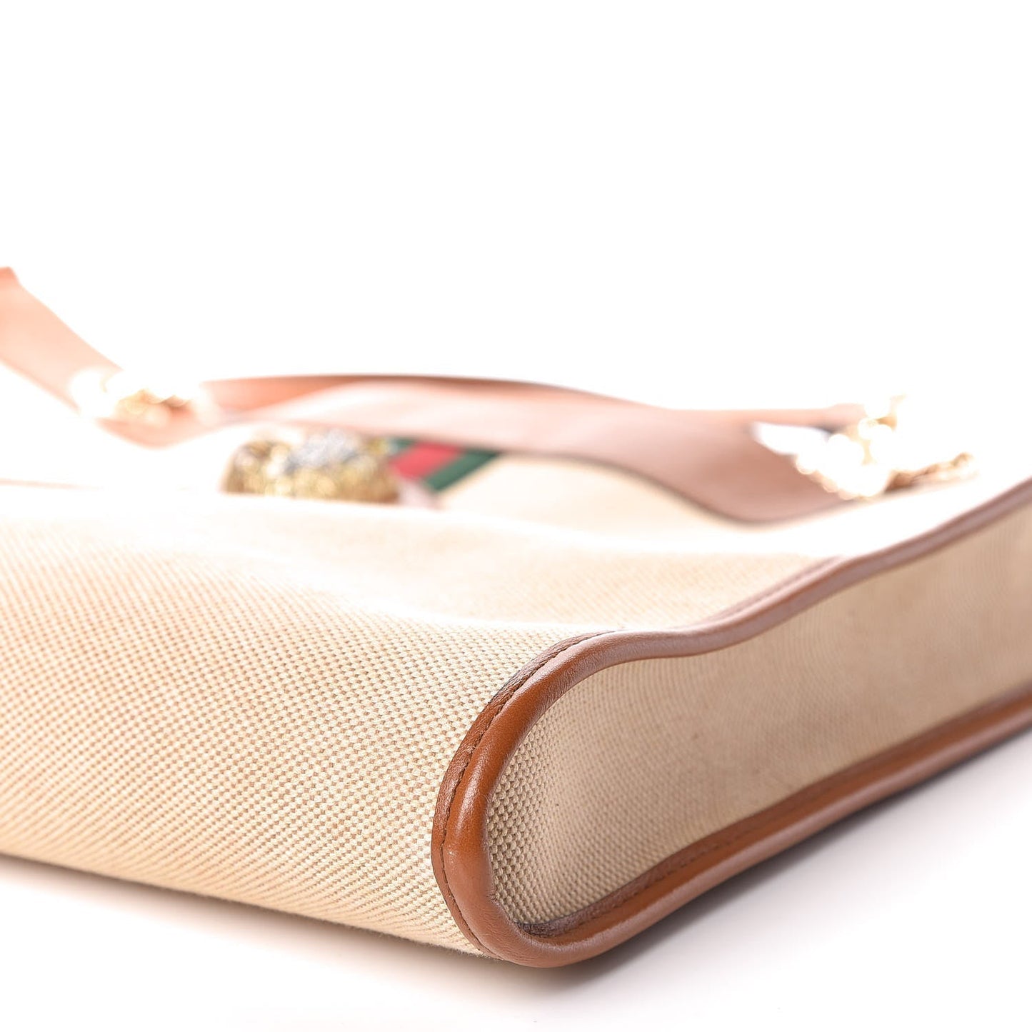 Gucci Rajah Large Canvas Tote Bag in Beige