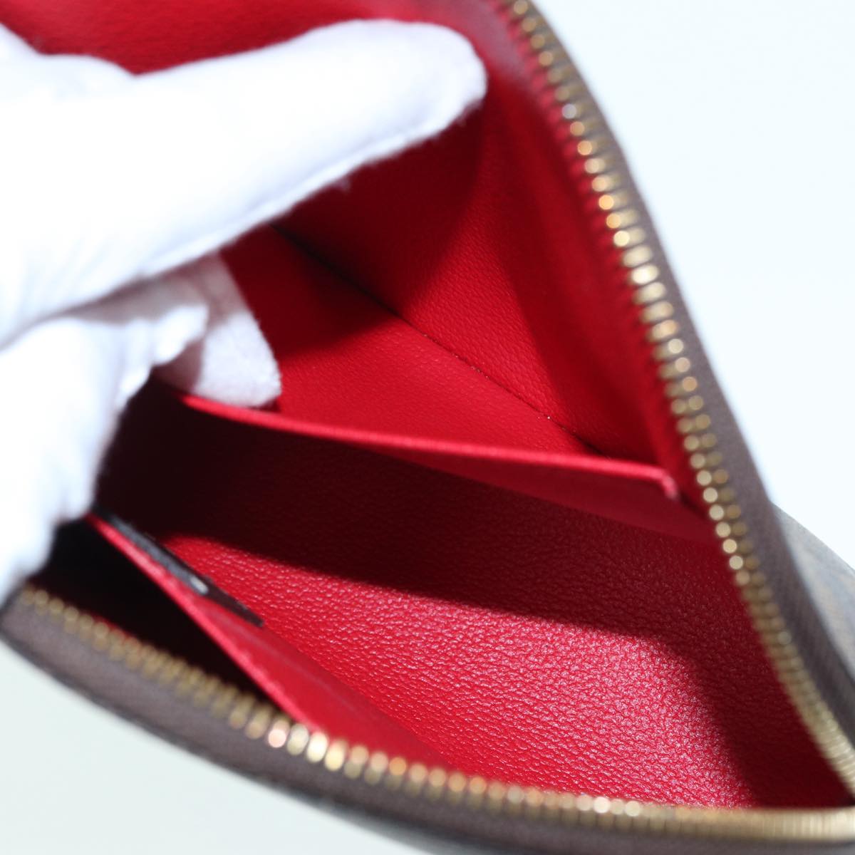 LOUIS VUITTON Damier Ebene Pochette Cosmetic GM Pouch N23345 LV Auth 84974