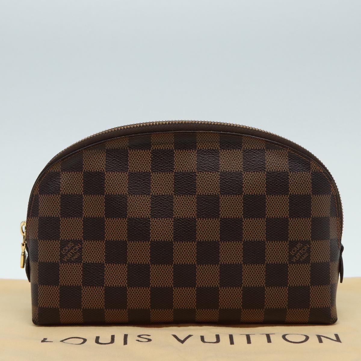 LOUIS VUITTON Damier Ebene Pochette Cosmetic GM Pouch N23345 LV Auth 84974