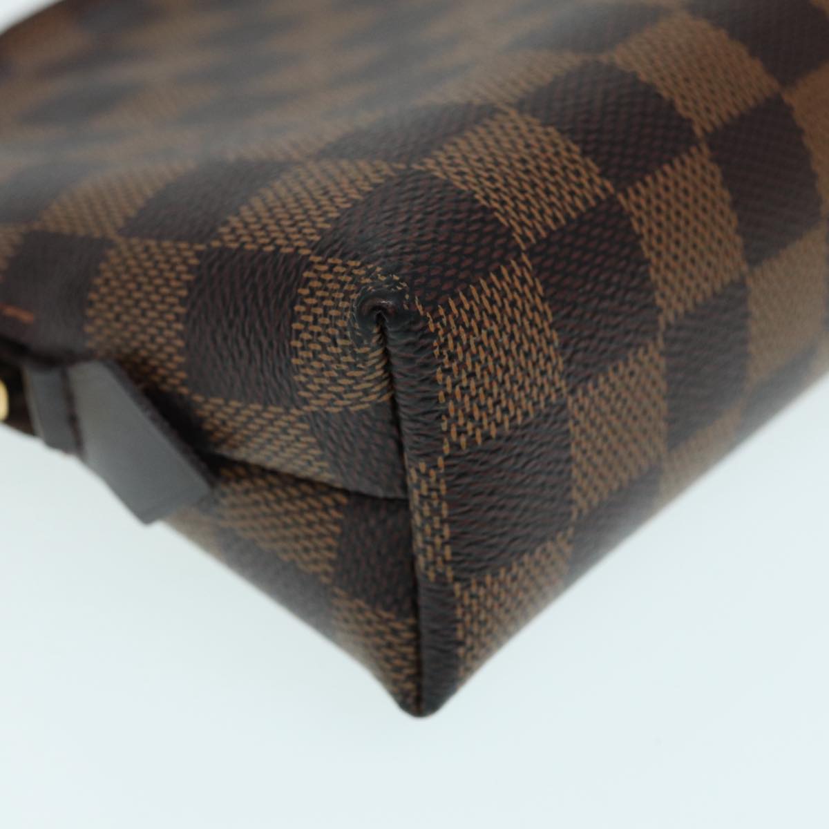 LOUIS VUITTON Damier Ebene Pochette Cosmetic GM Pouch N23345 LV Auth 84974