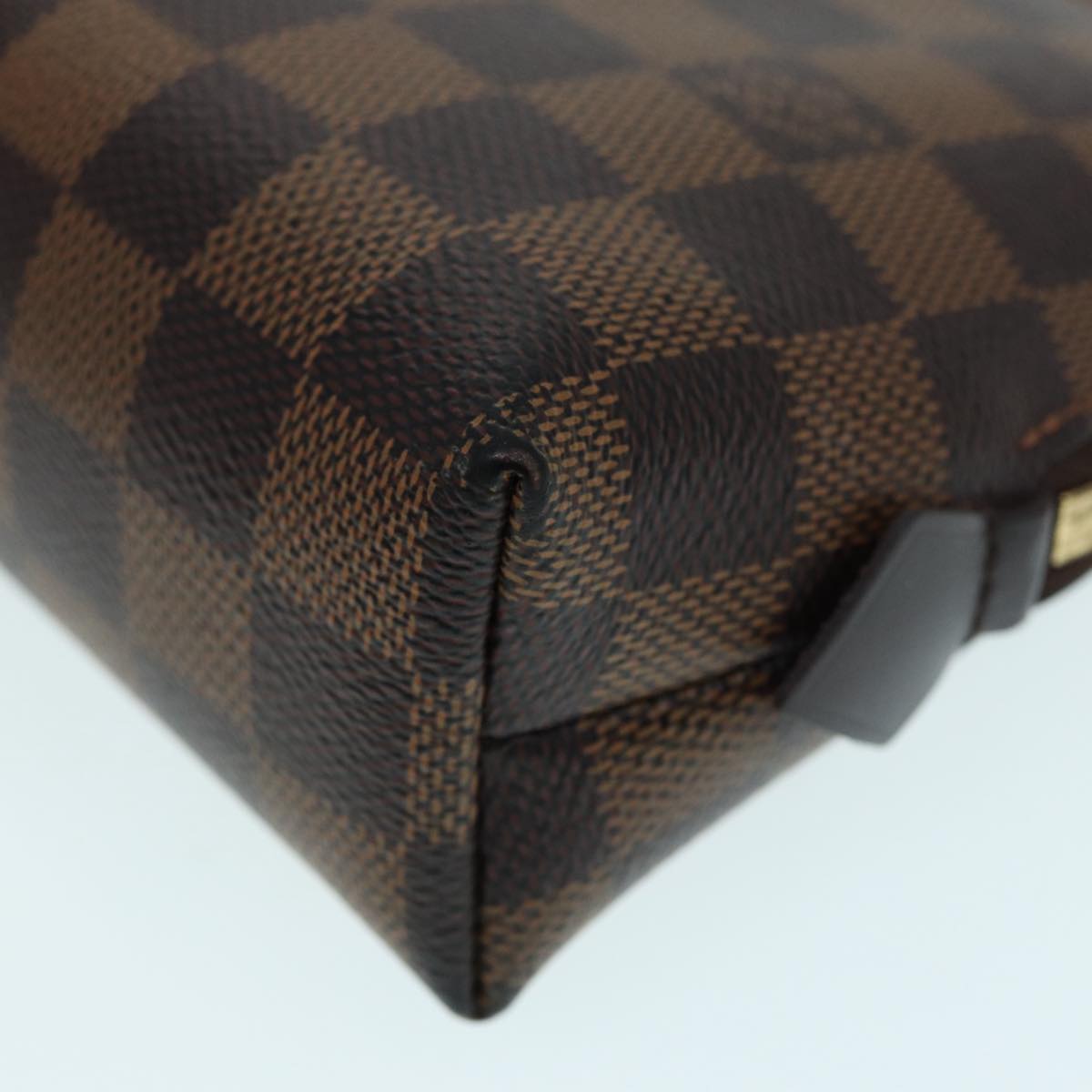 LOUIS VUITTON Damier Ebene Pochette Cosmetic GM Pouch N23345 LV Auth 84974