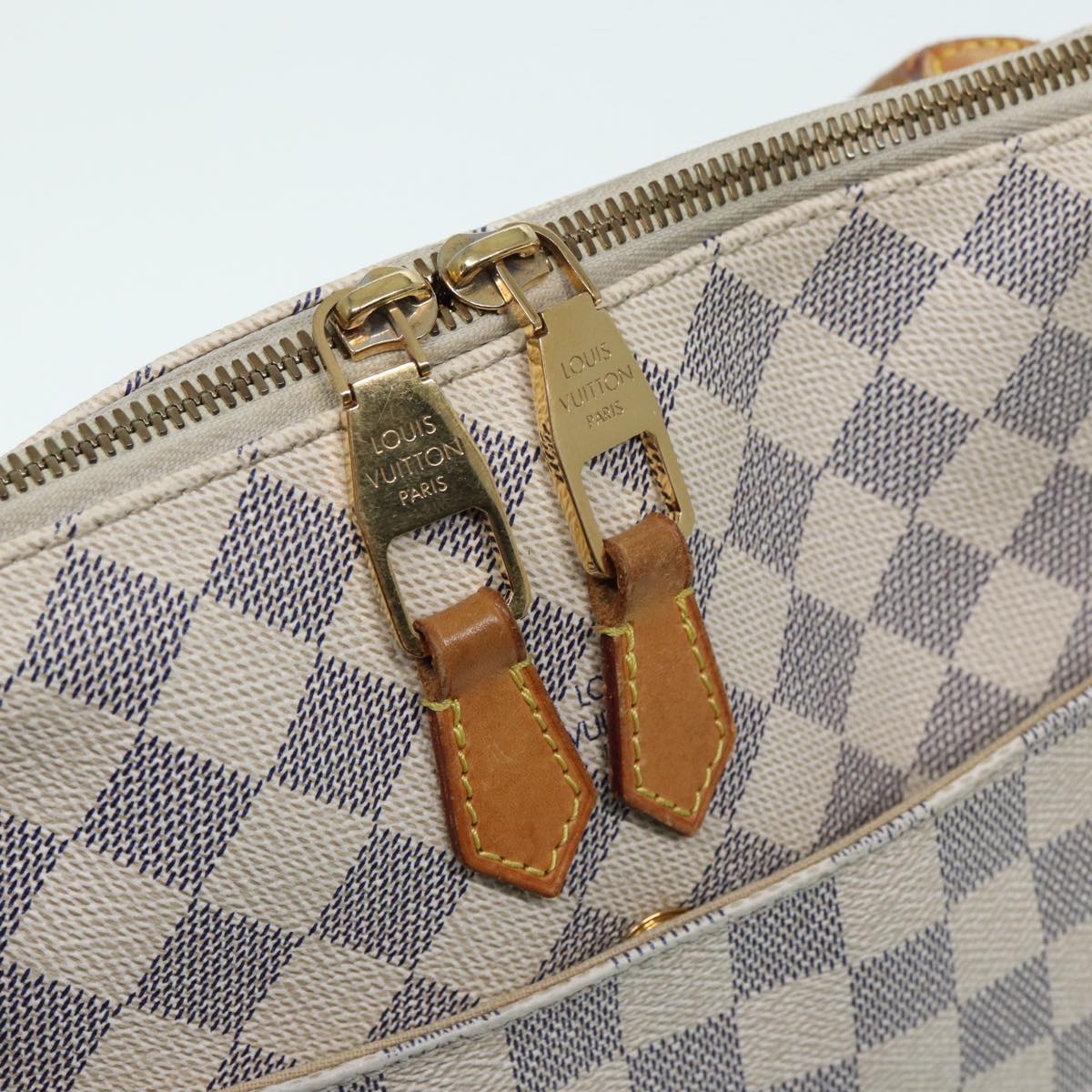 LOUIS VUITTON Damier Azur Figueri PM Shoulder Bag N41176 LV Auth 84977