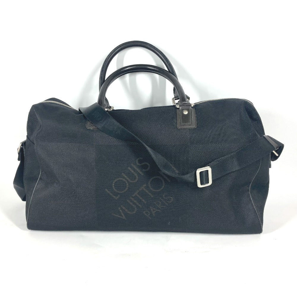 LOUIS VUITTON Boston Duffel bag M93601 Damier Jean Canvas black Damier Jean Albatross