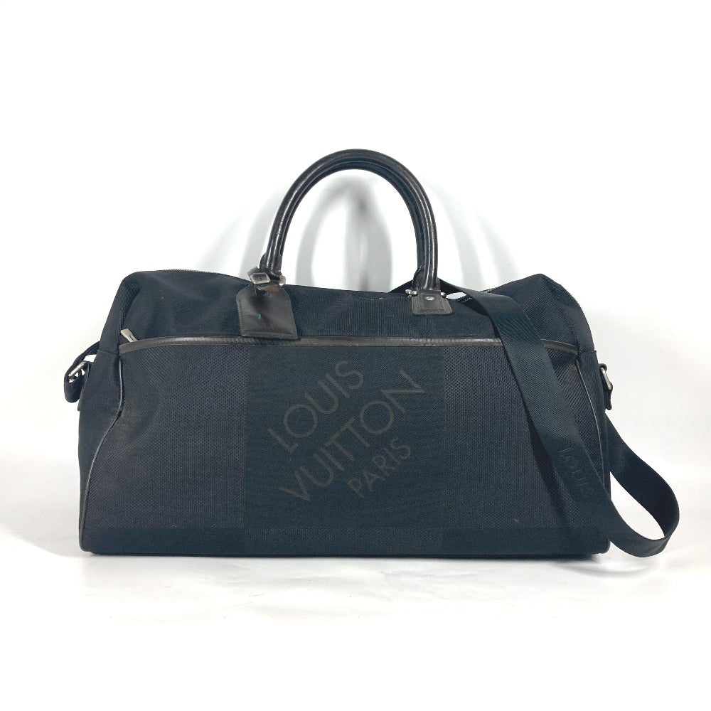 LOUIS VUITTON Boston Duffel bag M93601 Damier Jean Canvas black Damier Jean Albatross