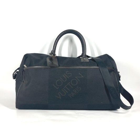 LOUIS VUITTON Boston Duffel bag M93601 Damier Jean Canvas black Damier Jean Albatross