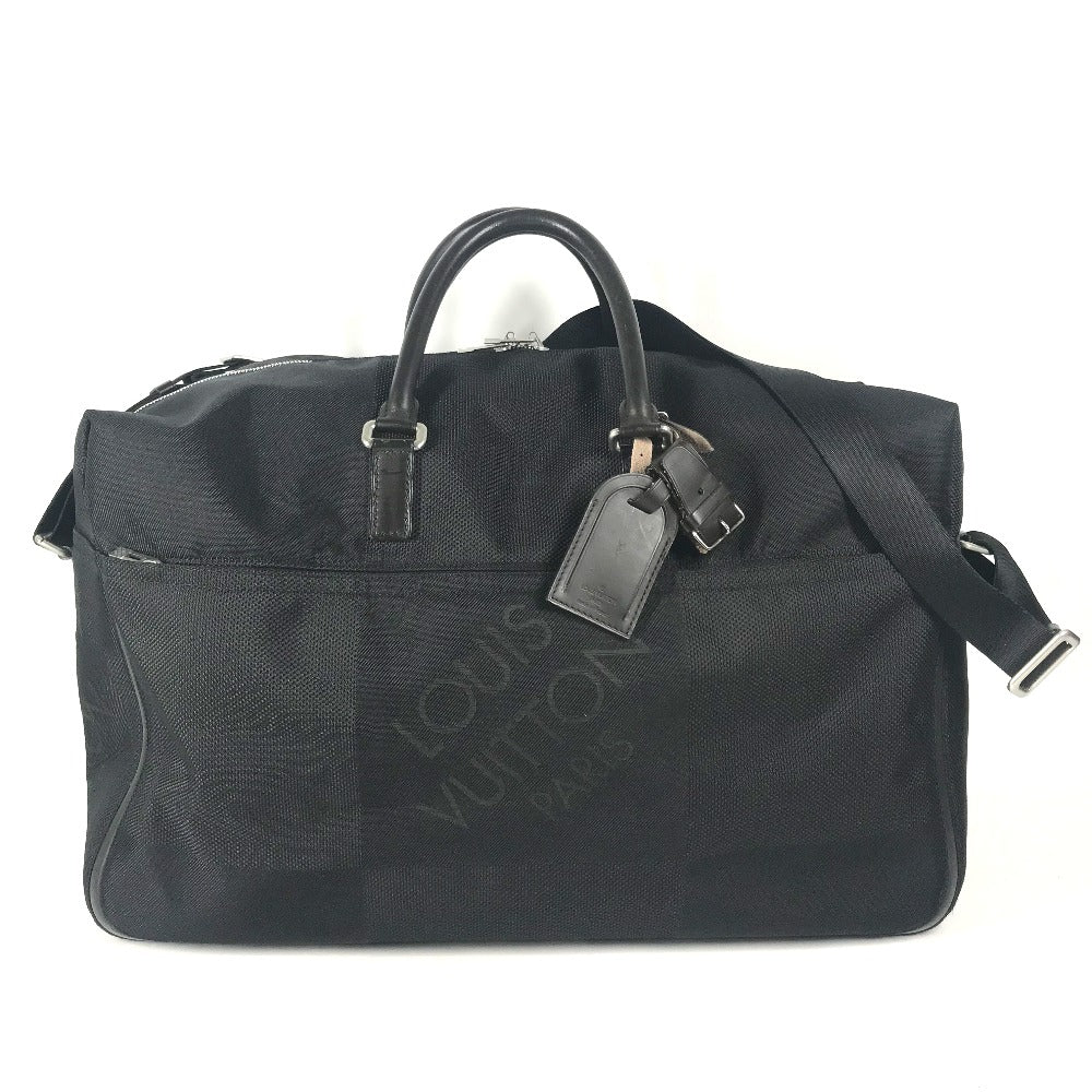 LOUIS VUITTON Boston Duffel bag M93601 Damier Jean Canvas black Damier Jean Albatross