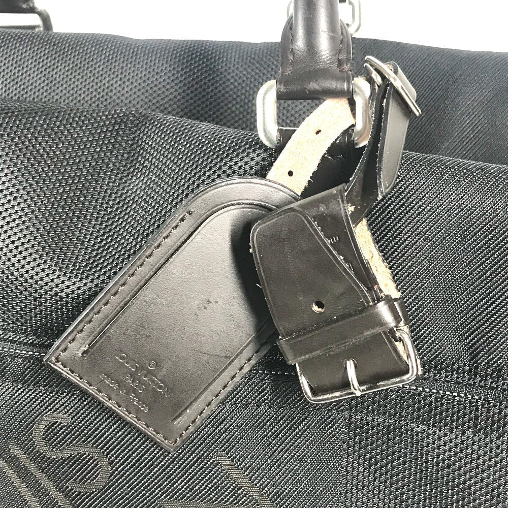 LOUIS VUITTON Boston Duffel bag M93601 Damier Jean Canvas black Damier Jean Albatross