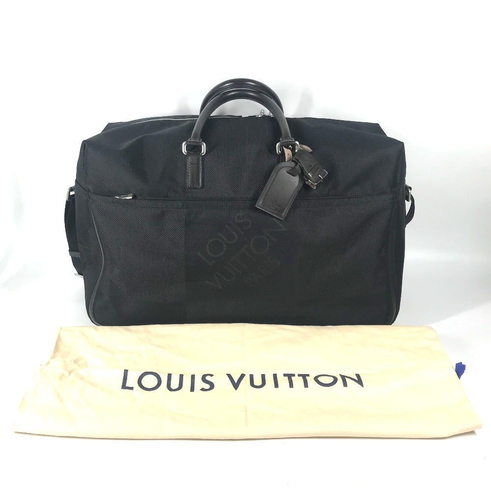 LOUIS VUITTON Boston Duffel bag M93601 Damier Jean Canvas black Damier Jean Albatross
