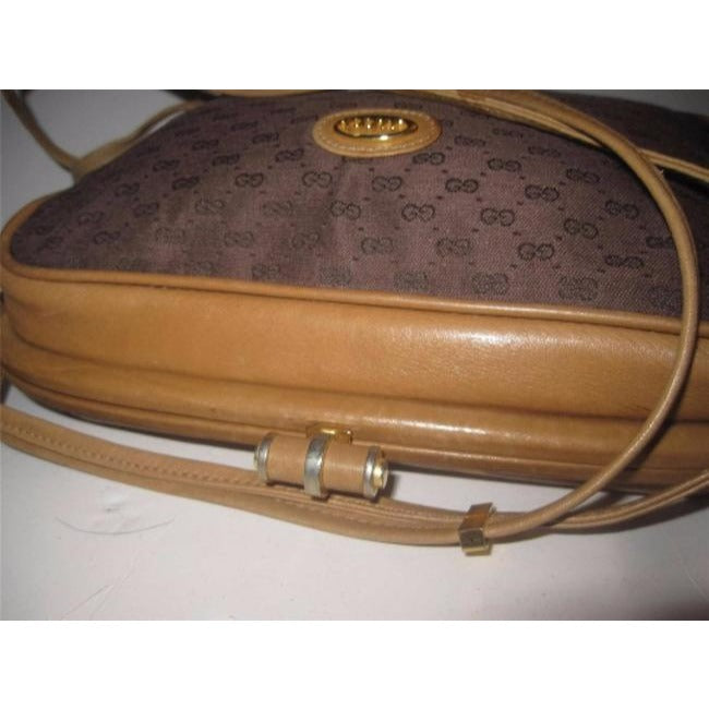 Gucci Gg Supreme Shoulder Guccissima Canvas Leather Brown Micro G Logo Print Canvas And Leather Cross Body