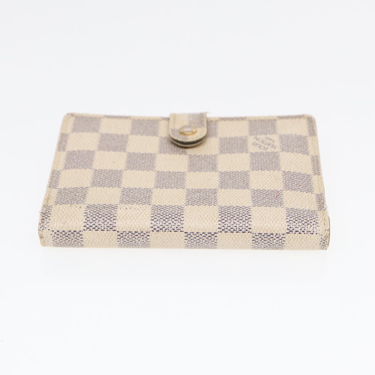 LOUIS VUITTON Damier Azur Agenda PM Day Planner Cover R20706 LV Auth 85177