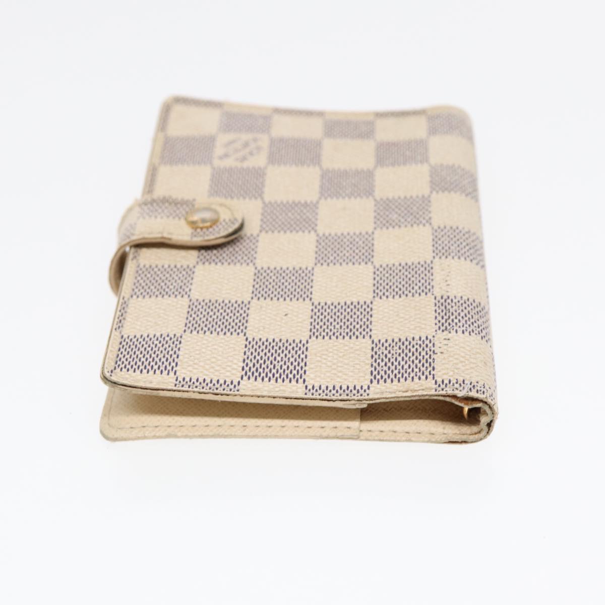 LOUIS VUITTON Damier Azur Agenda PM Day Planner Cover R20706 LV Auth 85177