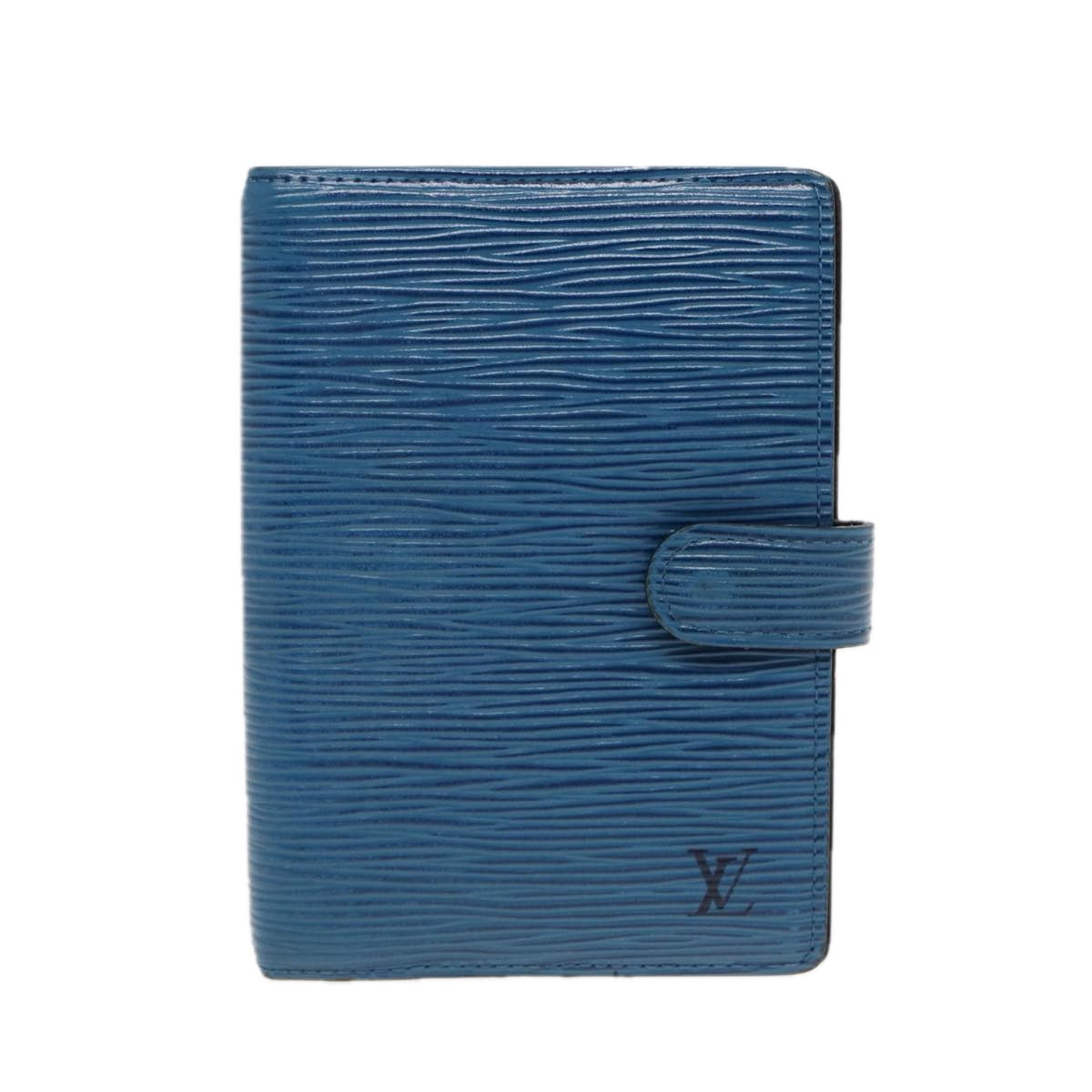 LOUIS VUITTON Epi Agenda PM Day Planner Cover Blue R20055 LV Auth 85178