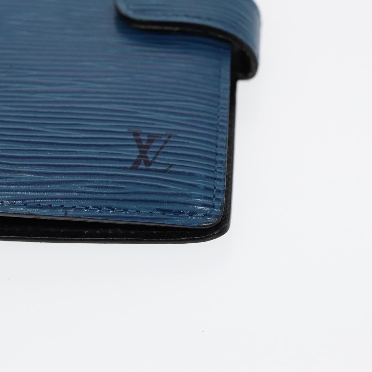 LOUIS VUITTON Epi Agenda PM Day Planner Cover Blue R20055 LV Auth 85178