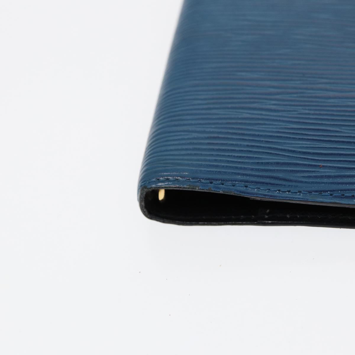 LOUIS VUITTON Epi Agenda PM Day Planner Cover Blue R20055 LV Auth 85178