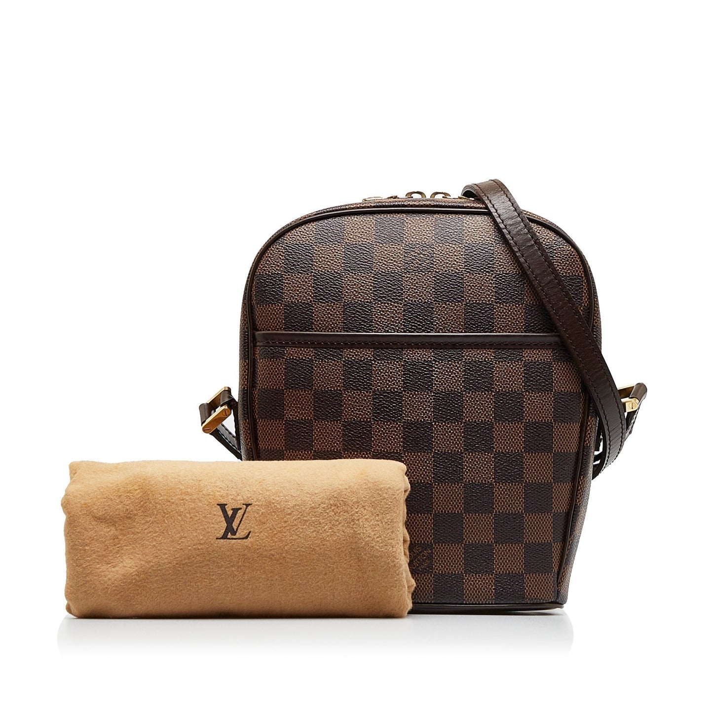 LOUIS VUITTON Damier Ebene Ipanema PM Crossbody Bag