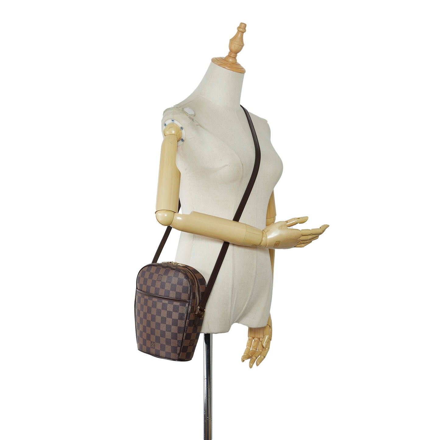 LOUIS VUITTON Damier Ebene Ipanema PM Crossbody Bag