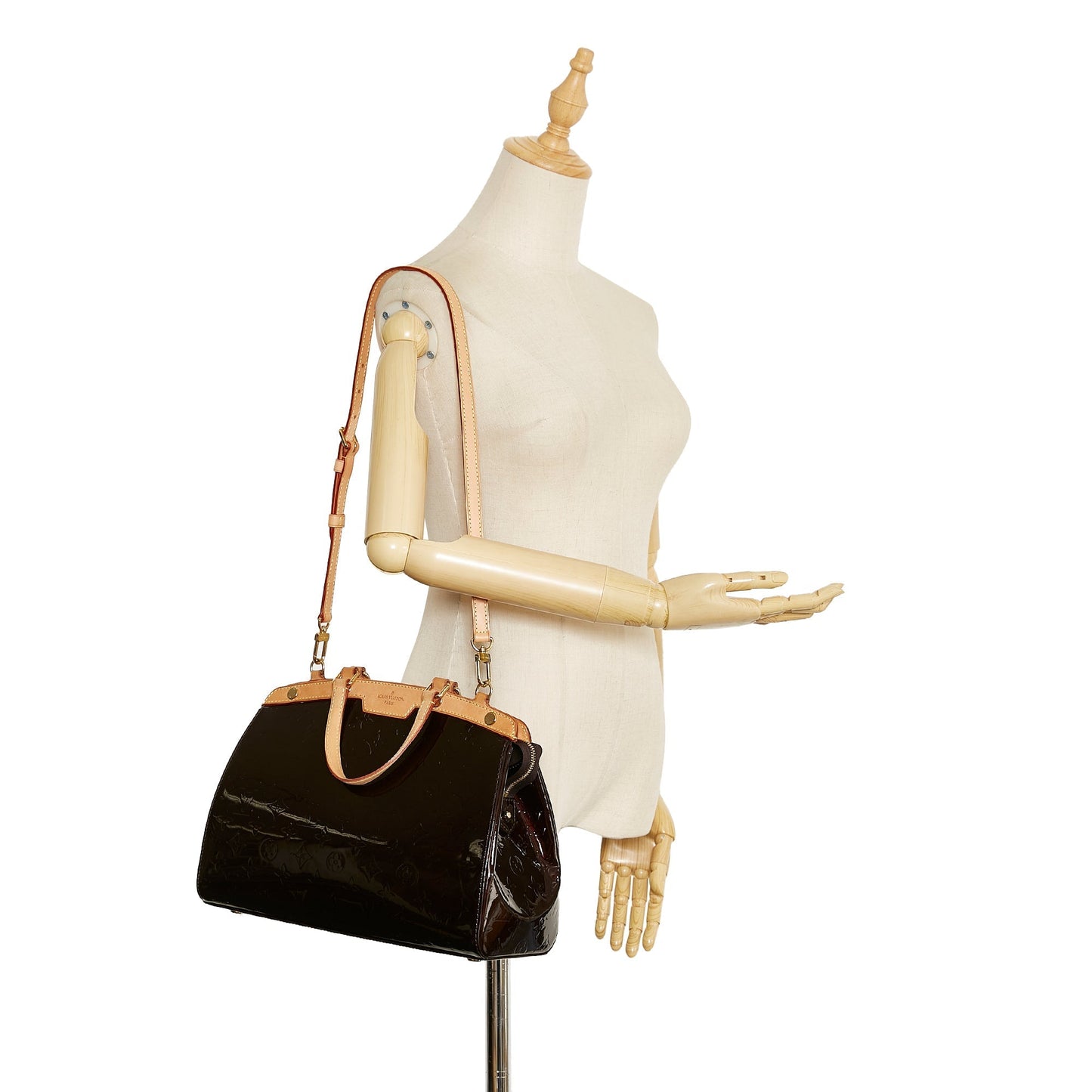 Louis Vuitton Brea MM Purple Monogram Vernis
