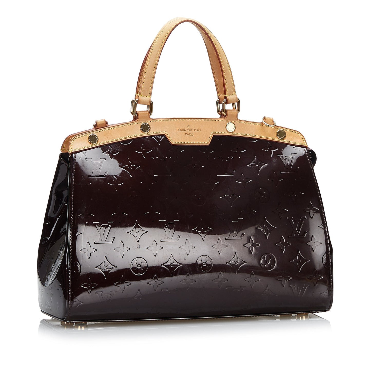 Louis Vuitton Brea MM Purple Monogram Vernis