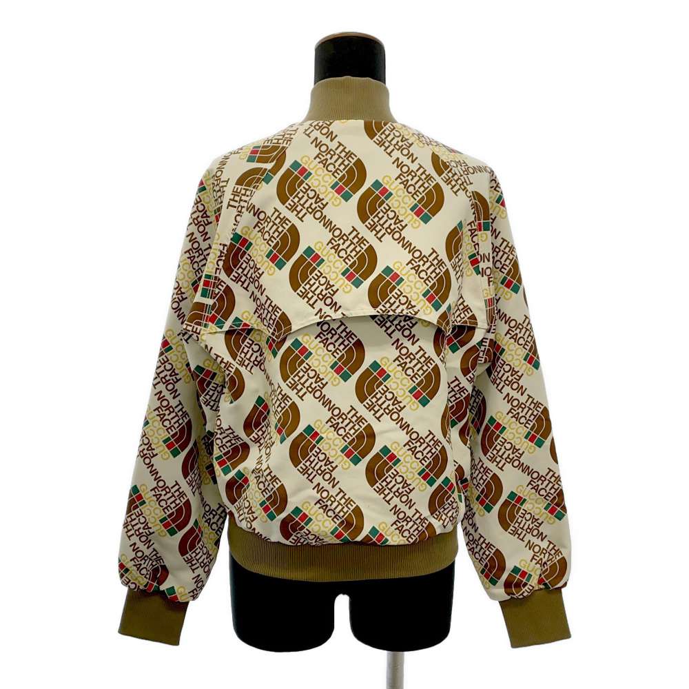 GUCCI GUCCI x The North Face Collaboration Total Pattern Blouson Size S White 648866 Nylon100%