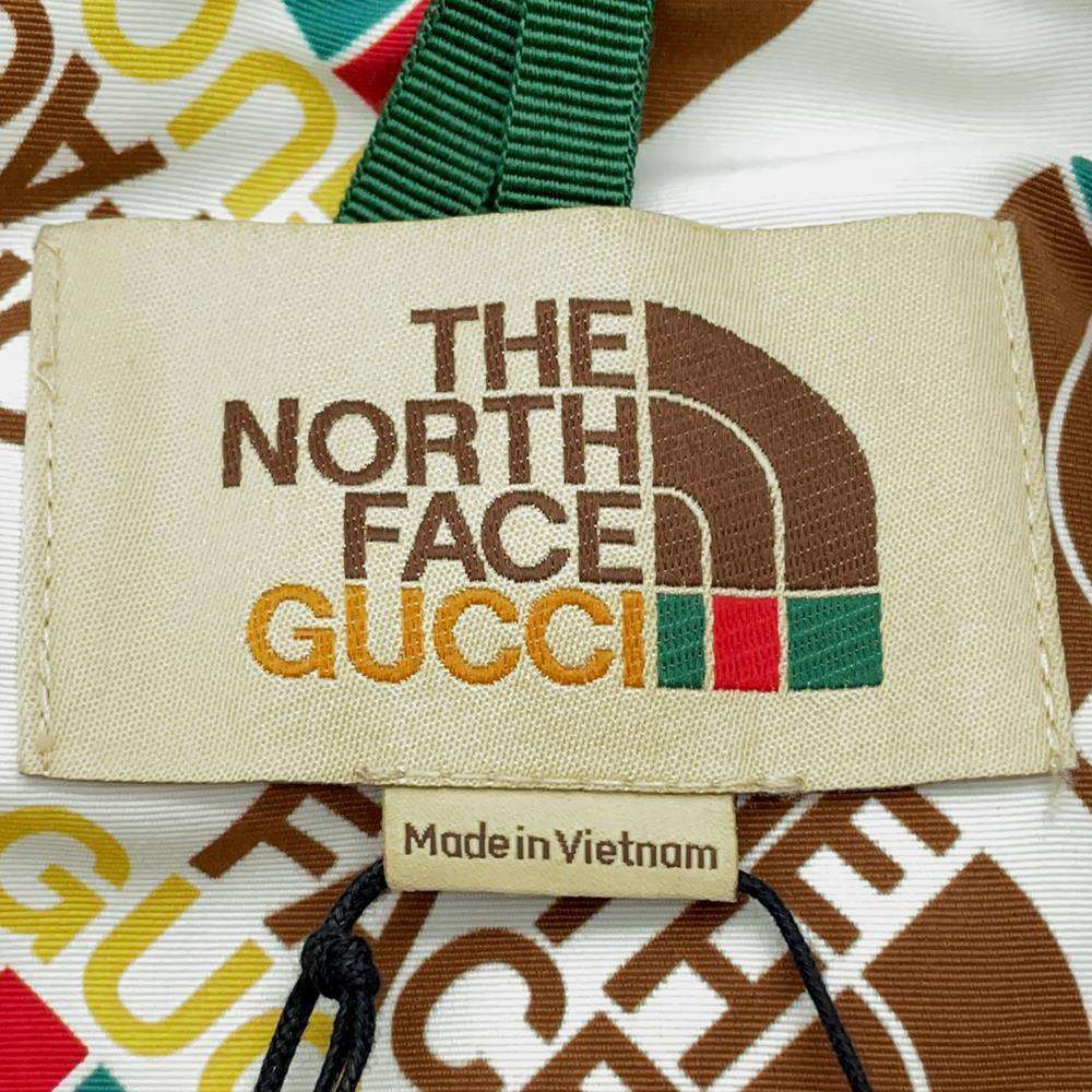 GUCCI GUCCI x The North Face Collaboration Total Pattern Blouson Size S White 648866 Nylon100%