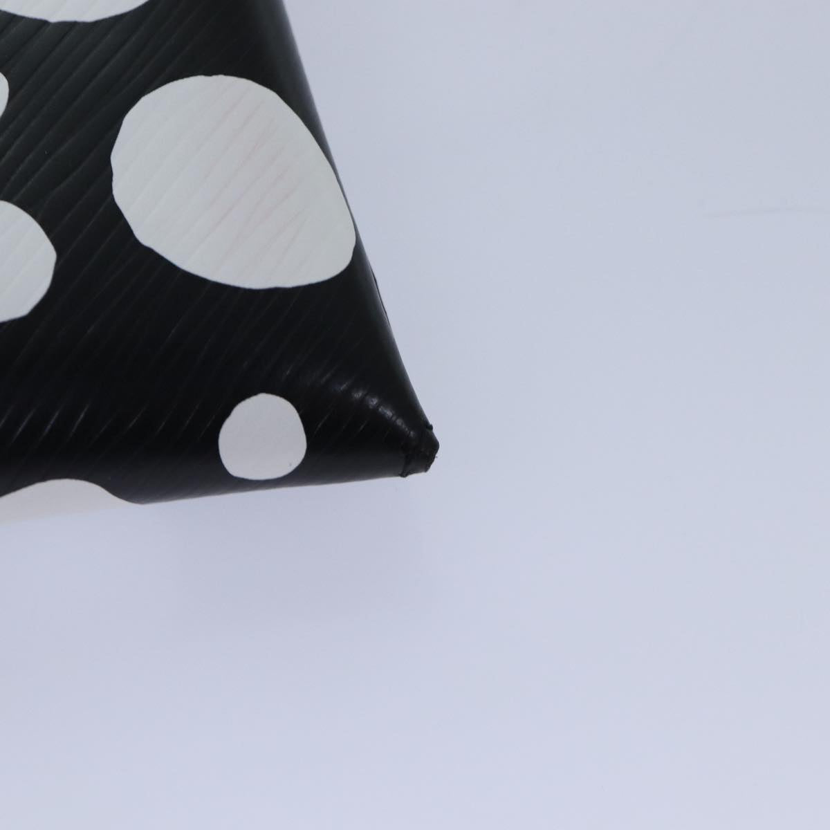 LOUIS VUITTON Epi Yayoi Kusama Pochette Kirigami Pouch Black M81959 Auth 86284S