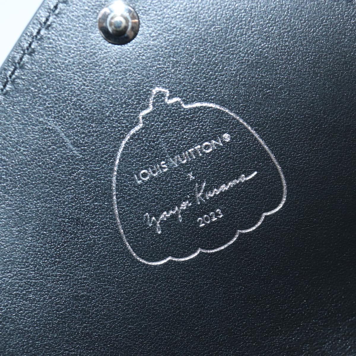 LOUIS VUITTON Epi Yayoi Kusama Pochette Kirigami Pouch Black M81959 Auth 86284S