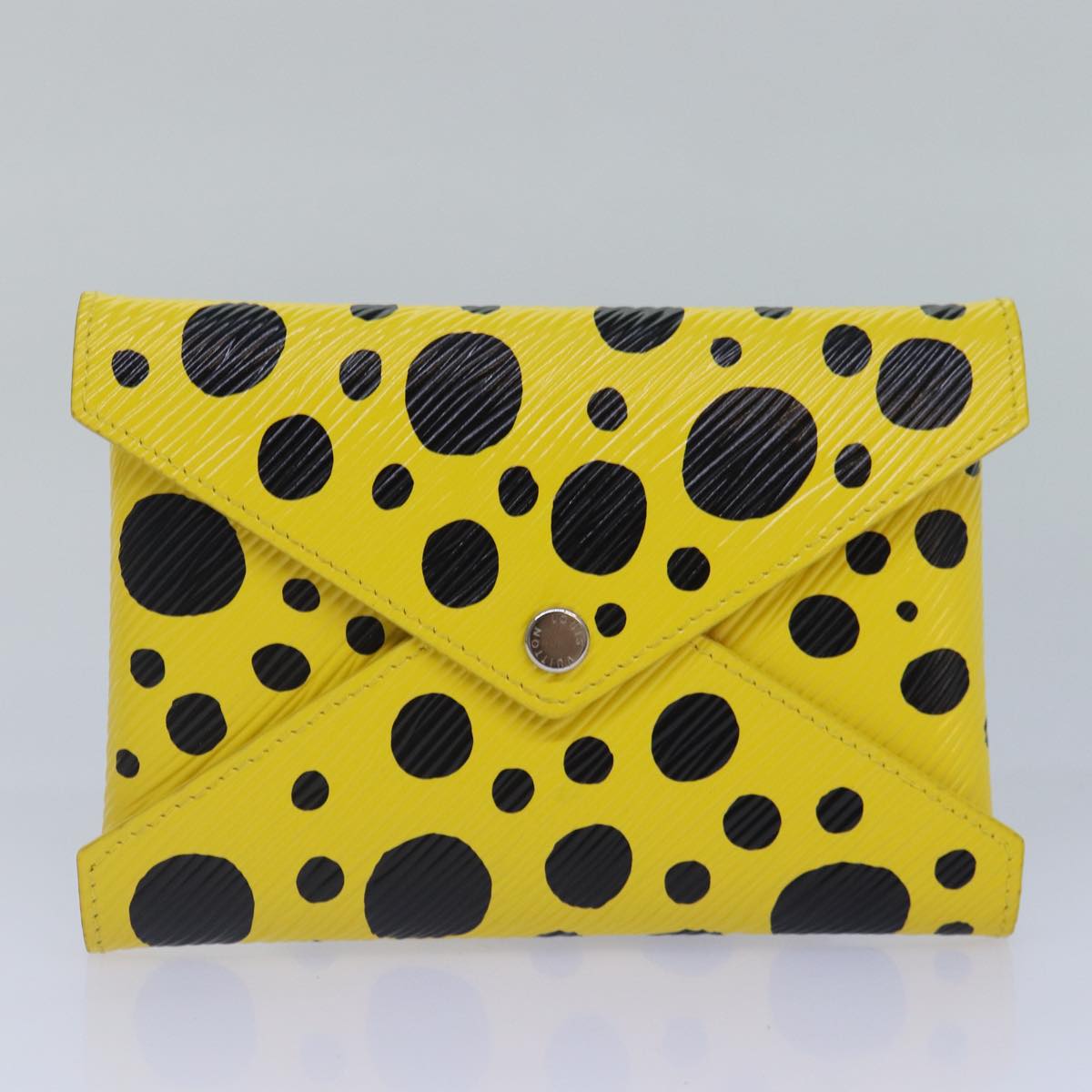 LOUIS VUITTON Epi Yayoi Kusama Pochette Kirigami Pouch Black M81959 Auth 86284S
