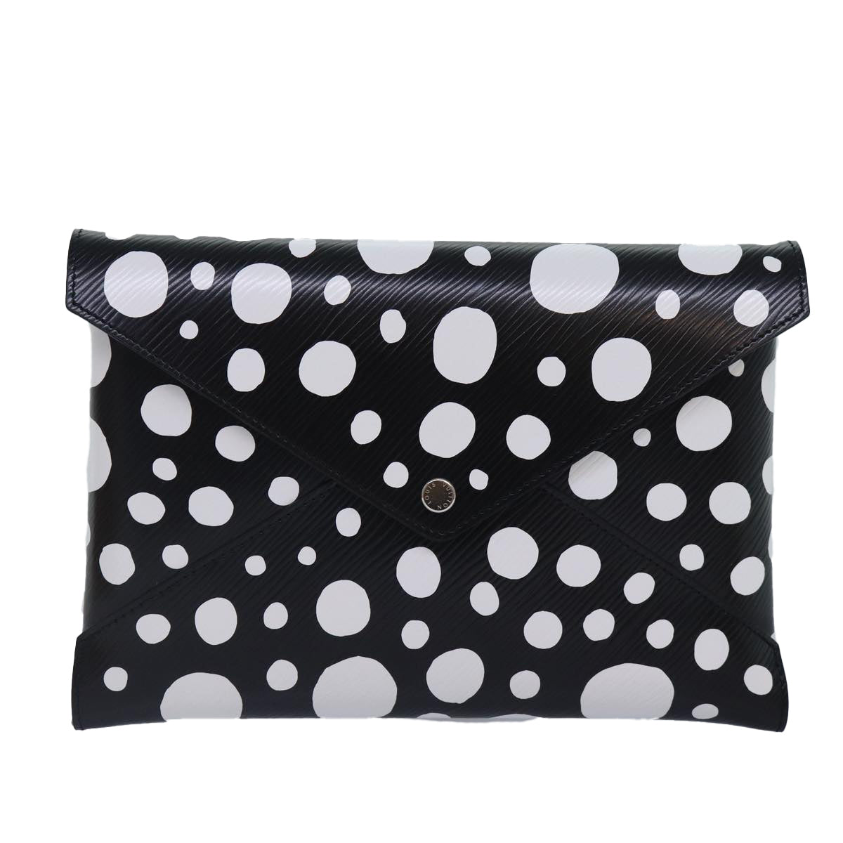 LOUIS VUITTON Epi Yayoi Kusama Pochette Kirigami Pouch Black M81959 Auth 86284S