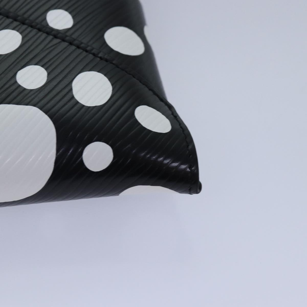 LOUIS VUITTON Epi Yayoi Kusama Pochette Kirigami Pouch Black M81959 Auth 86284S