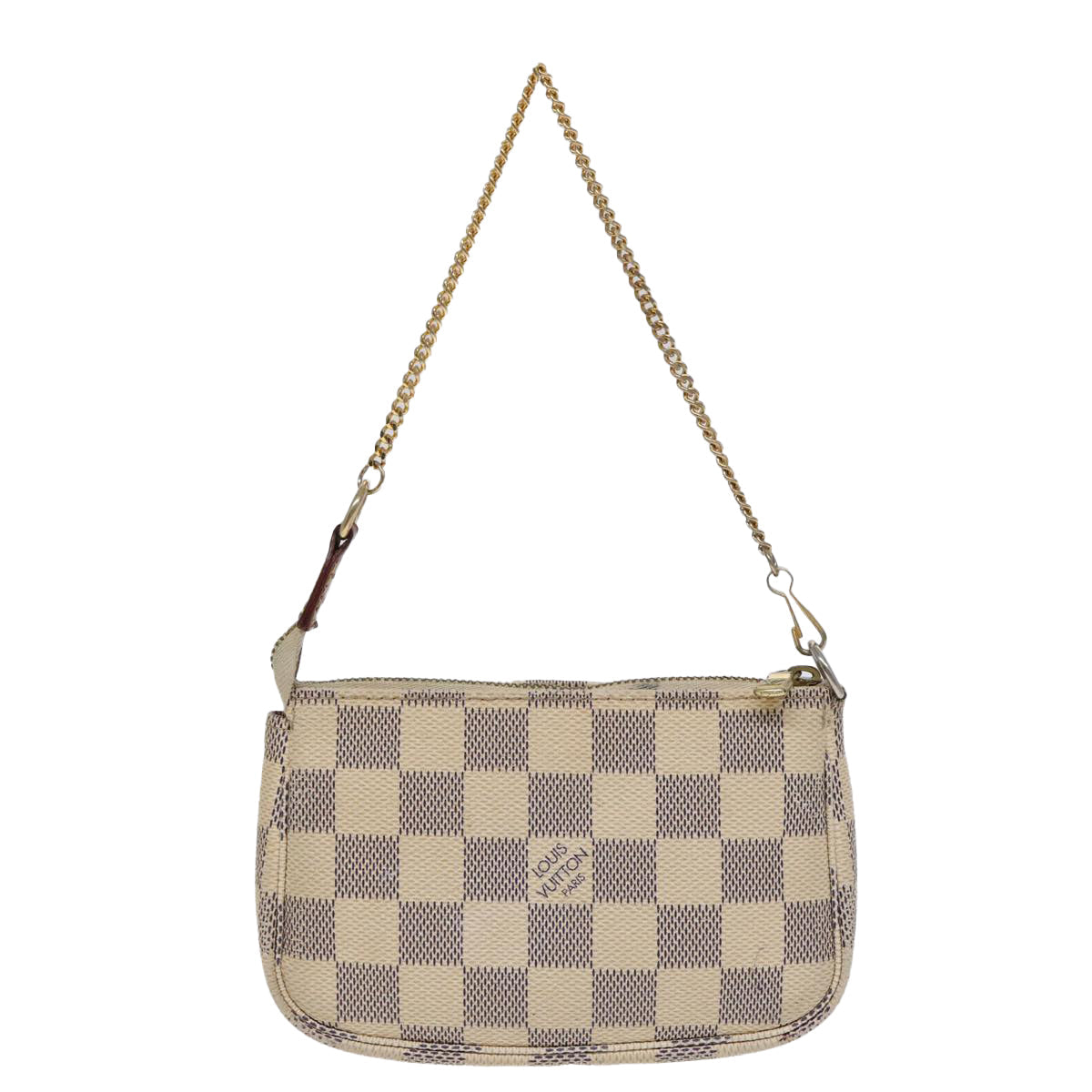 LOUIS VUITTON Damier Azur Mini Pochette Accessoires Pouch N63005 LV Auth 86460
