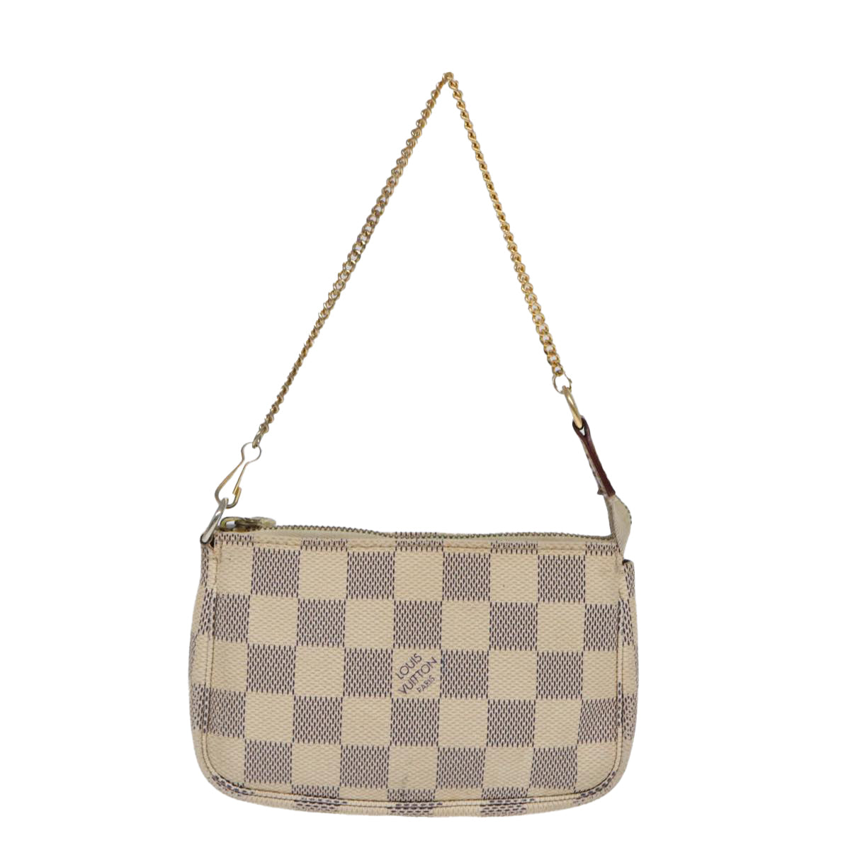LOUIS VUITTON Damier Azur Mini Pochette Accessoires Pouch N63005 LV Auth 86460