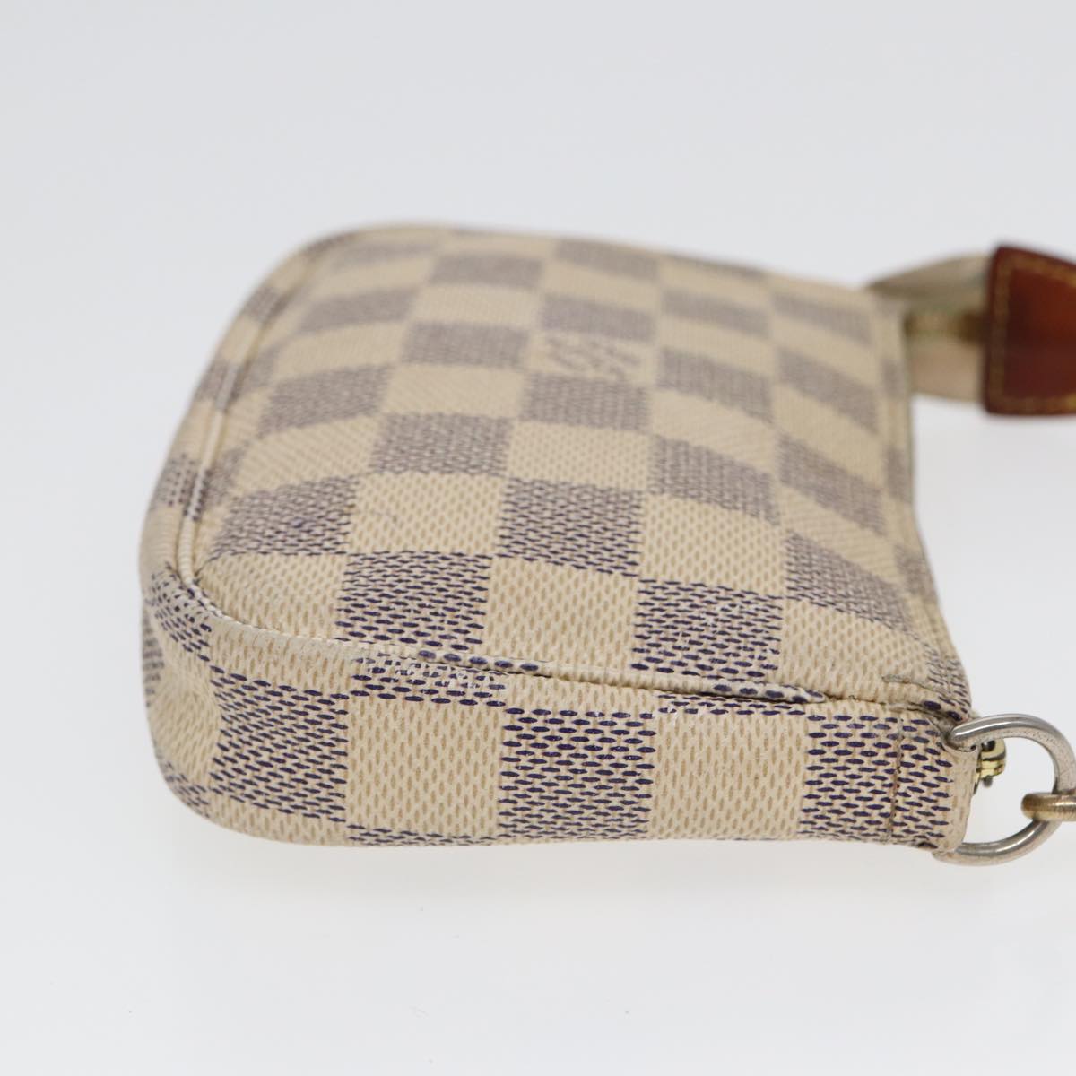 LOUIS VUITTON Damier Azur Mini Pochette Accessoires Pouch N63005 LV Auth 86460