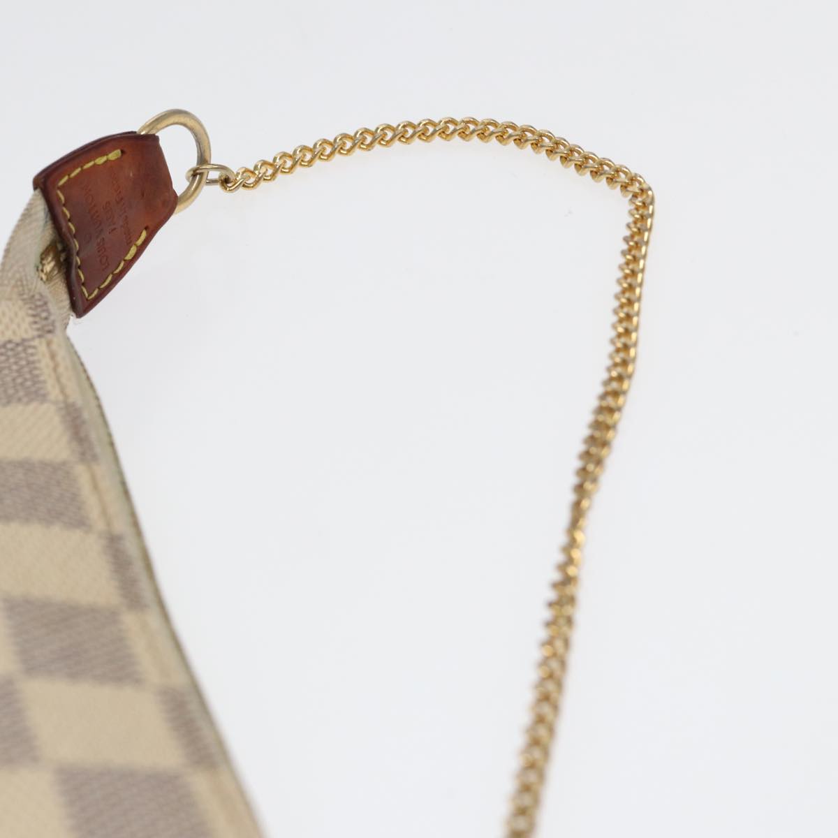LOUIS VUITTON Damier Azur Mini Pochette Accessoires Pouch N63005 LV Auth 86460