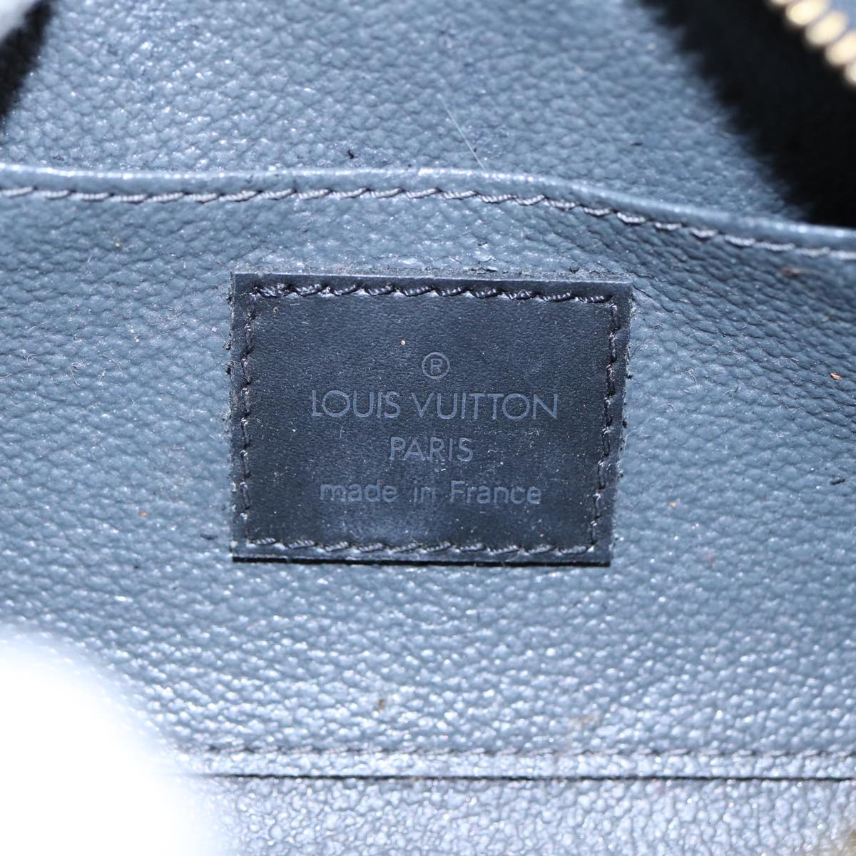 LOUIS VUITTON Epi Dauphine PM Pouch Black M48442 LV Auth 86512