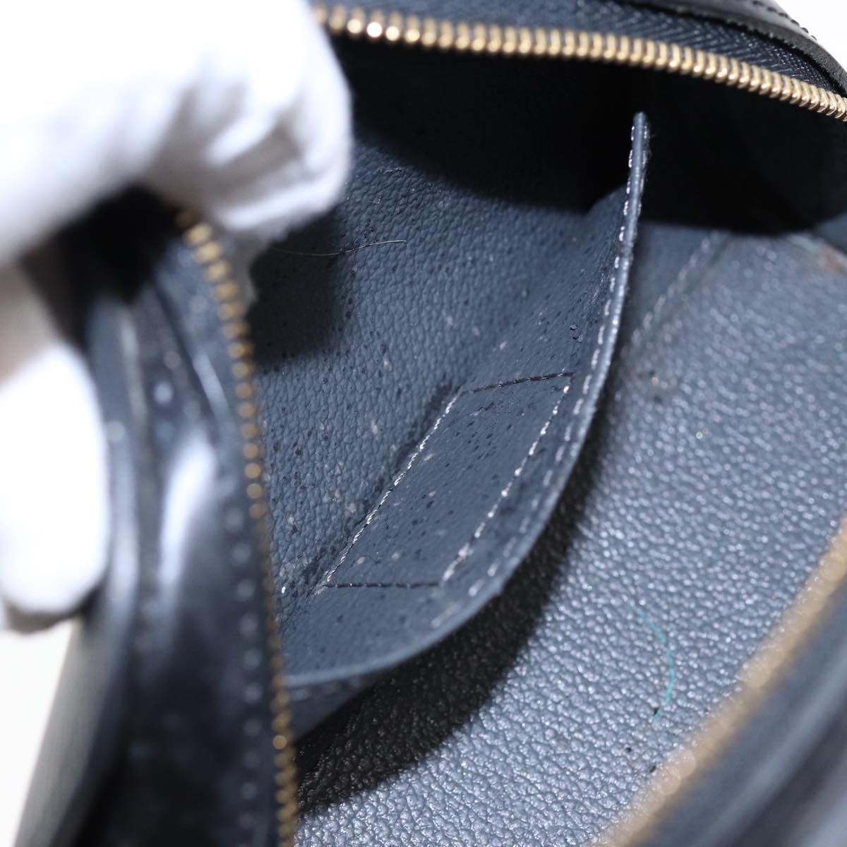 LOUIS VUITTON Epi Dauphine PM Pouch Black M48442 LV Auth 86512