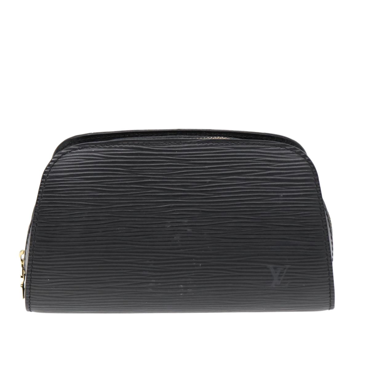 LOUIS VUITTON Epi Dauphine PM Pouch Black M48442 LV Auth 86512