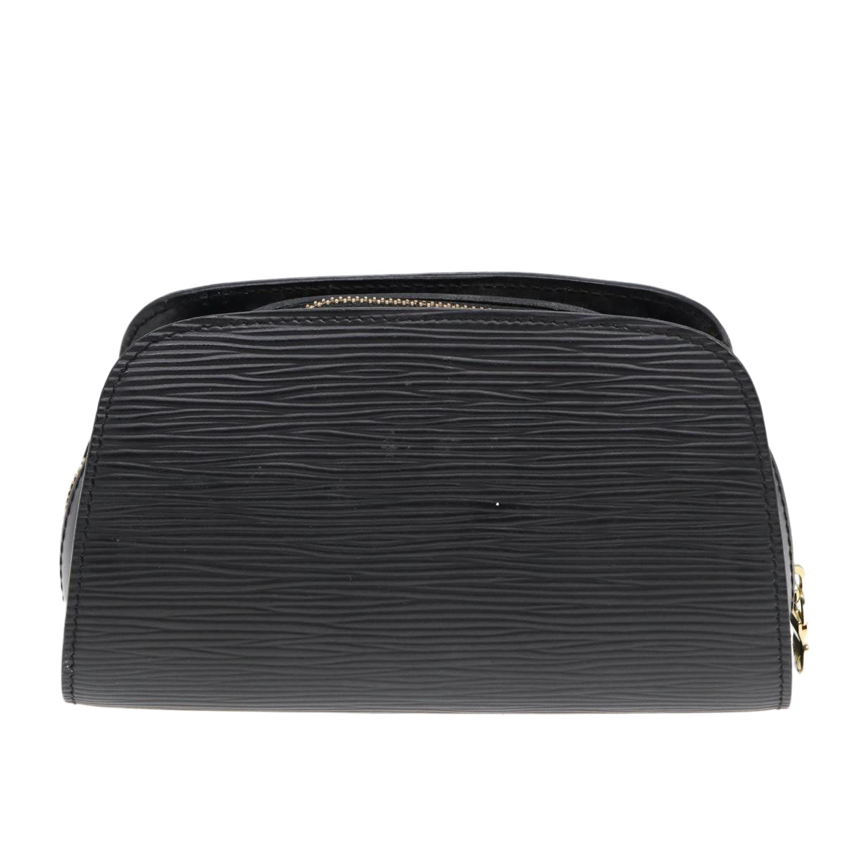 LOUIS VUITTON Epi Dauphine PM Pouch Black M48442 LV Auth 86512