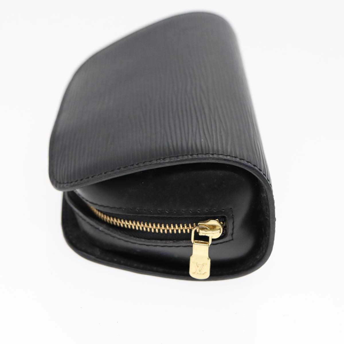 LOUIS VUITTON Epi Dauphine PM Pouch Black M48442 LV Auth 86512