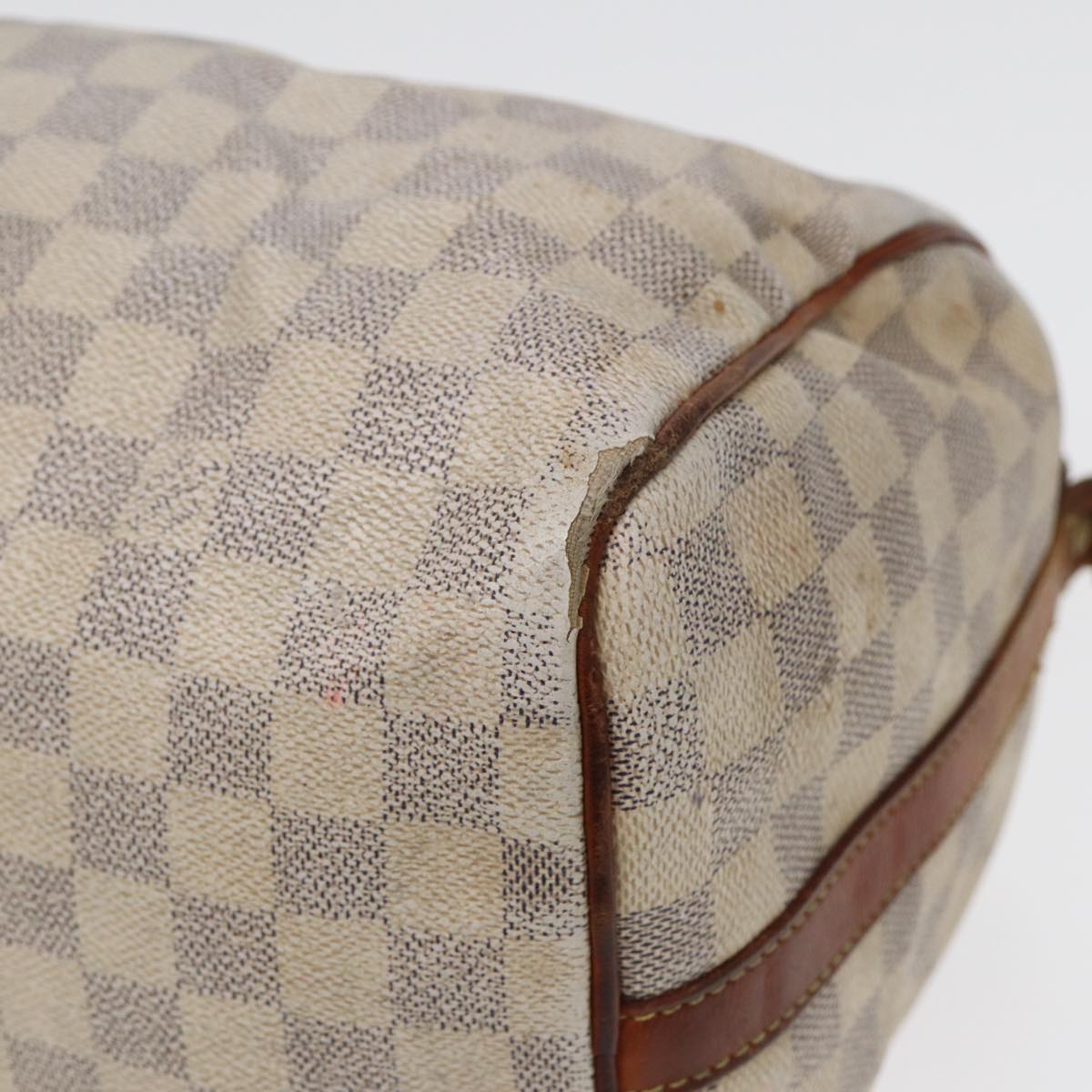 LOUIS VUITTON Damier Azur Speedy Bandouliere 30 Hand Bag 2way N41052 Auth 86628