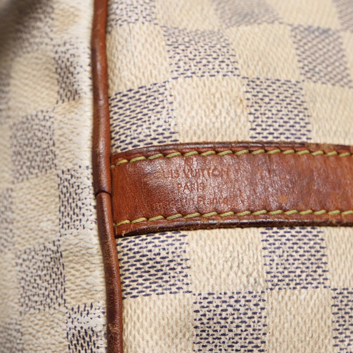 LOUIS VUITTON Damier Azur Speedy Bandouliere 30 Hand Bag 2way N41052 Auth 86628