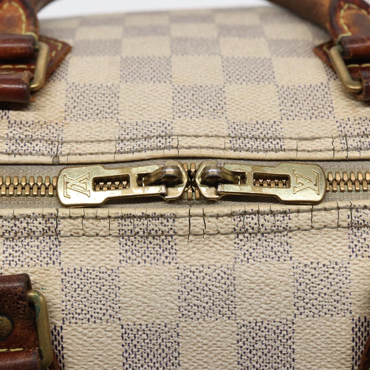 LOUIS VUITTON Damier Azur Speedy Bandouliere 30 Hand Bag 2way N41052 Auth 86628