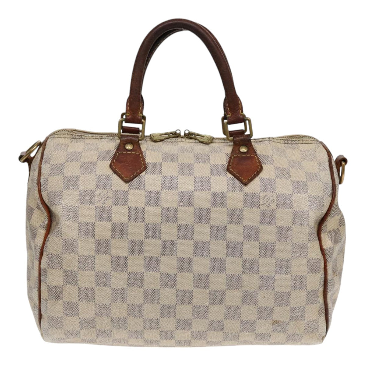 LOUIS VUITTON Damier Azur Speedy Bandouliere 30 Hand Bag 2way N41052 Auth 86628