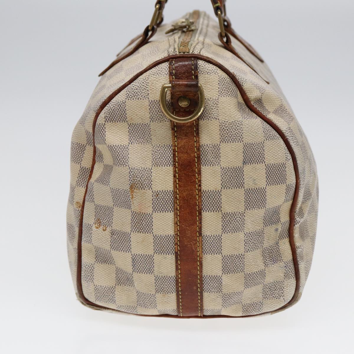 LOUIS VUITTON Damier Azur Speedy Bandouliere 30 Hand Bag 2way N41052 Auth 86628