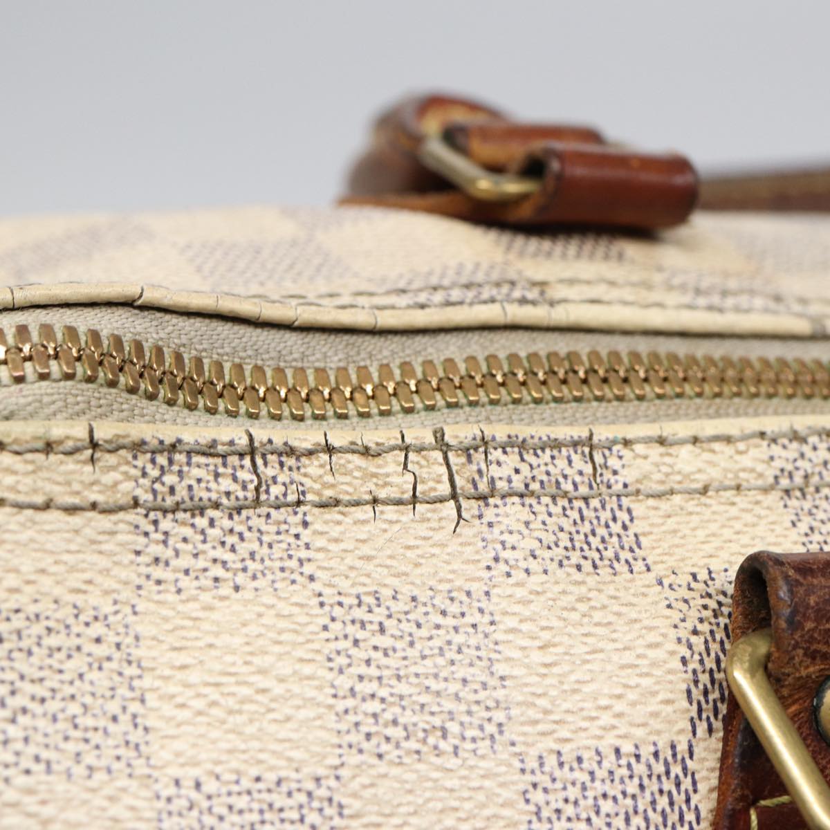 LOUIS VUITTON Damier Azur Speedy Bandouliere 30 Hand Bag 2way N41052 Auth 86628