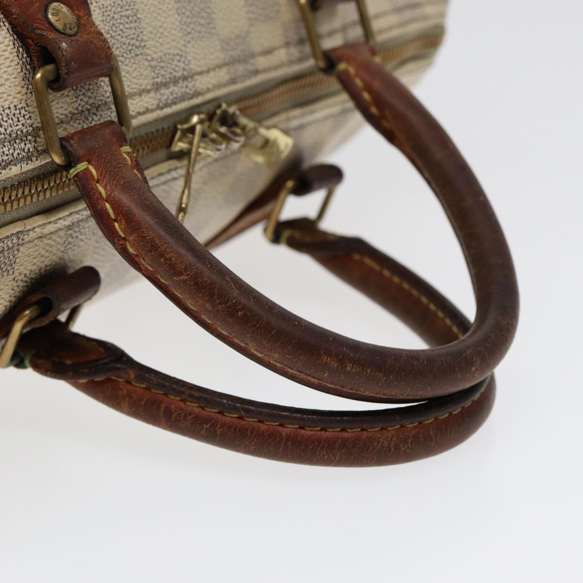 LOUIS VUITTON Damier Azur Speedy Bandouliere 30 Hand Bag 2way N41052 Auth 86628