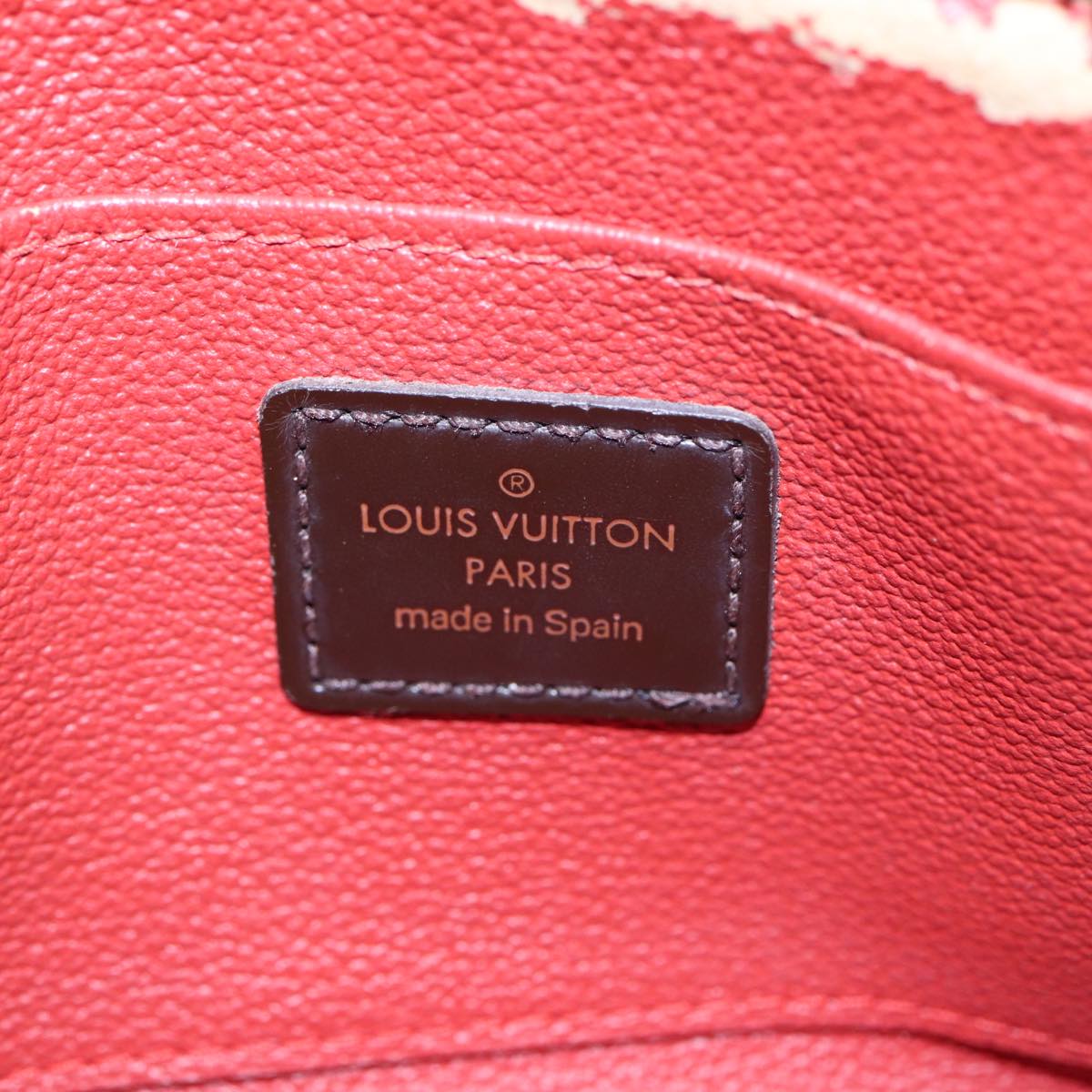 LOUIS VUITTON Damier Ebene Pochette Cosmetic PM Pouch N47516 LV Auth 86814