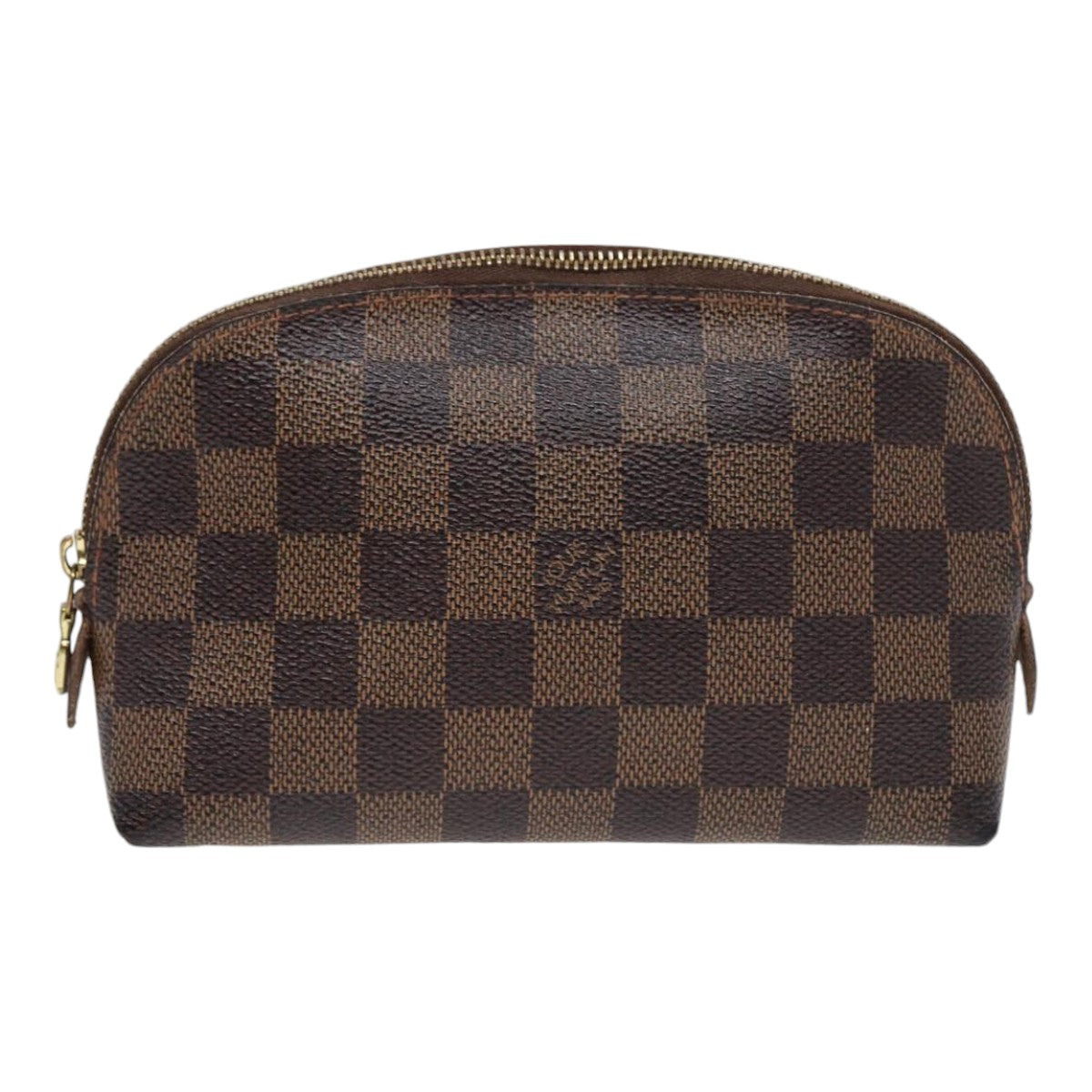 LOUIS VUITTON Damier Ebene Pochette Cosmetic PM Pouch N47516 LV Auth 86814